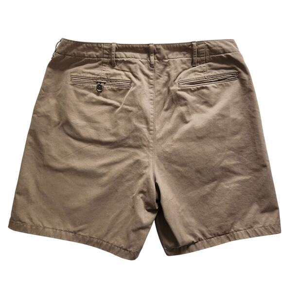 Wallace & Barnes Field Shorts Size 35 Tan Khaki Cotton Chino - Picture 2 of 7